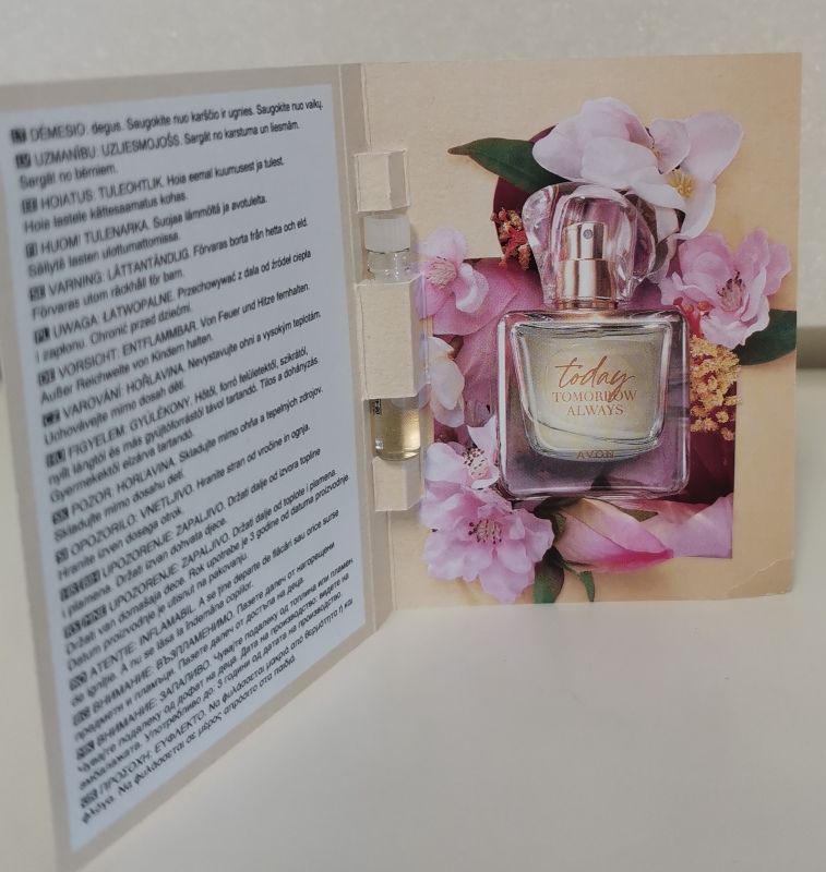 AVON TTA TODAY / Karte mit Sprühprobe